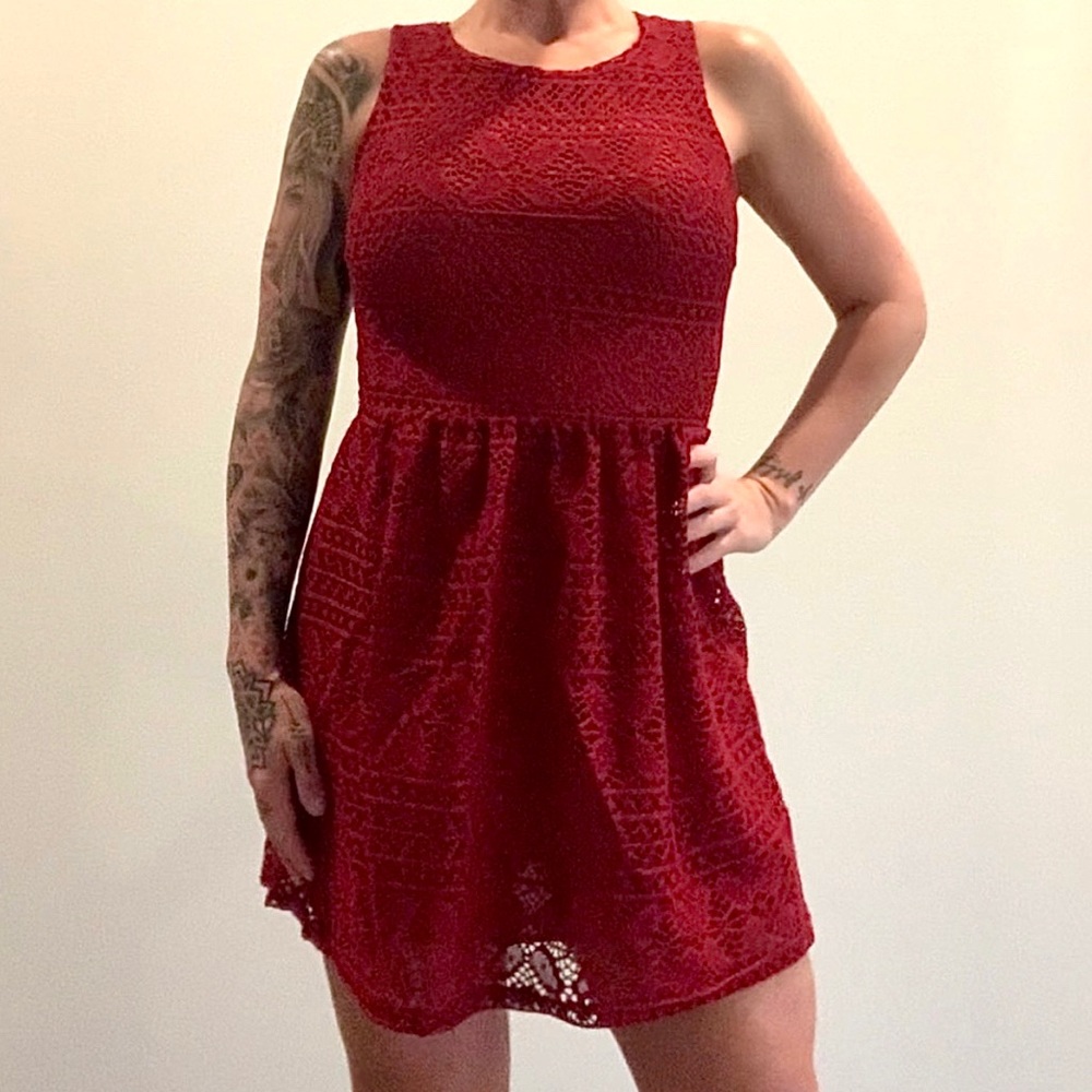 Ayla Burgundy dress